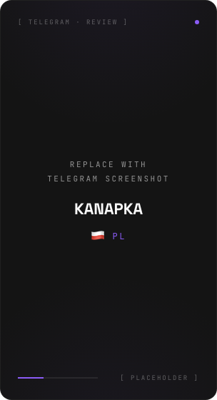 Telegram review · Kanapka